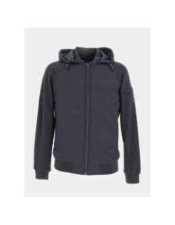 Sweat à capuche zippé dav bleu marine homme - Izac