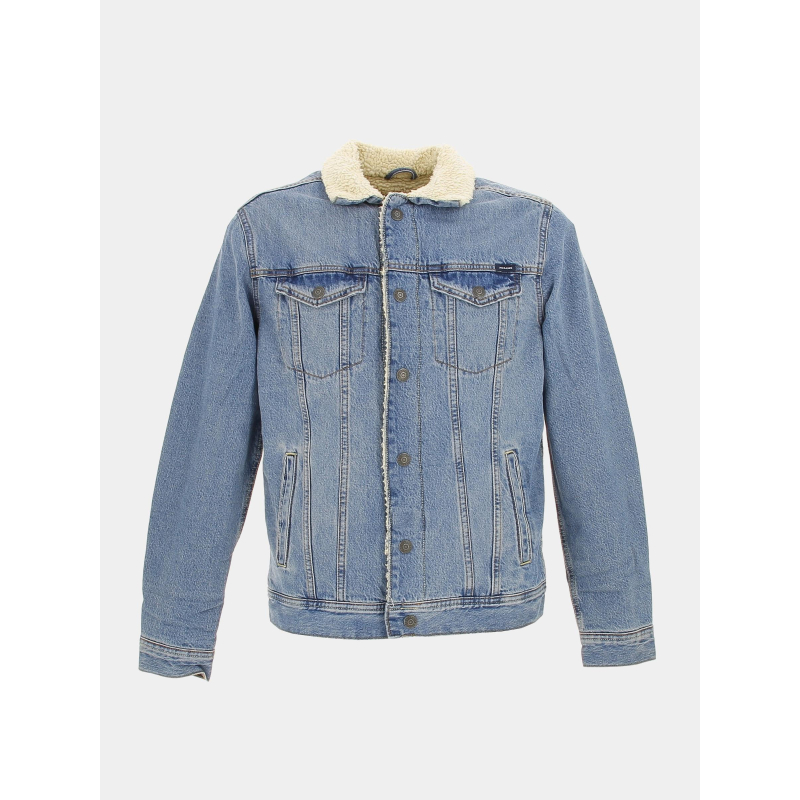 Veste en jean doublé bleu homme - Jack & Jones