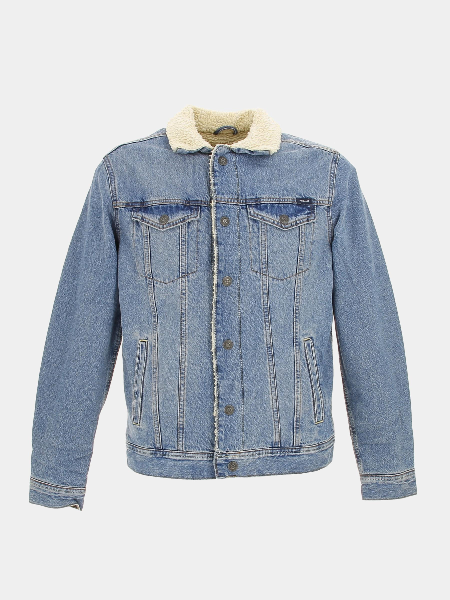 Veste en jean doublé bleu homme - Jack & Jones