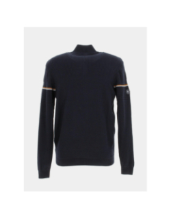 Pull col zippé bleu marine homme - Sun Valley