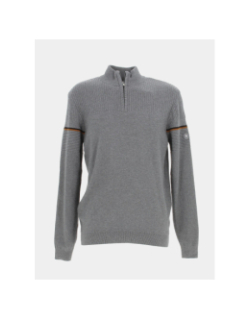 Pull col zippé gris homme - Sun Valley