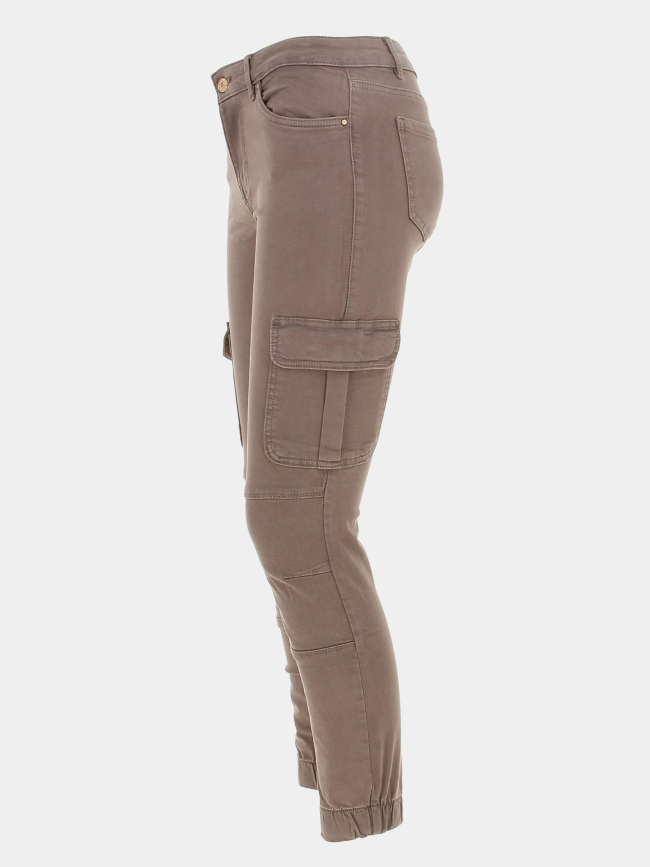 Pantalon cargo missouri marron femme - Only