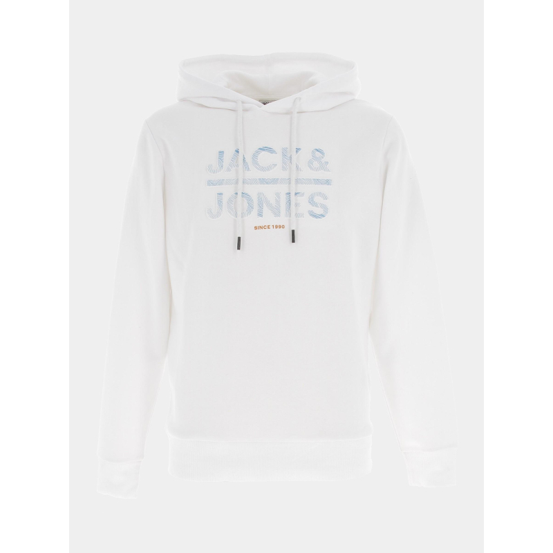 Sweat à capuche cogalo blanc homme - Jack & Jones