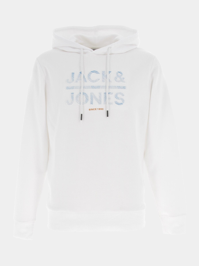 Sweat à capuche cogalo blanc homme - Jack & Jones