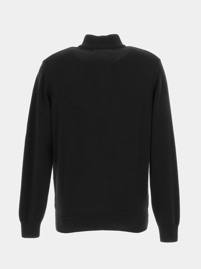 Pull col zippé fidan noir homme - Benson & Cherry