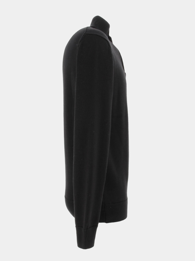 Pull col zippé fidan noir homme - Benson & Cherry