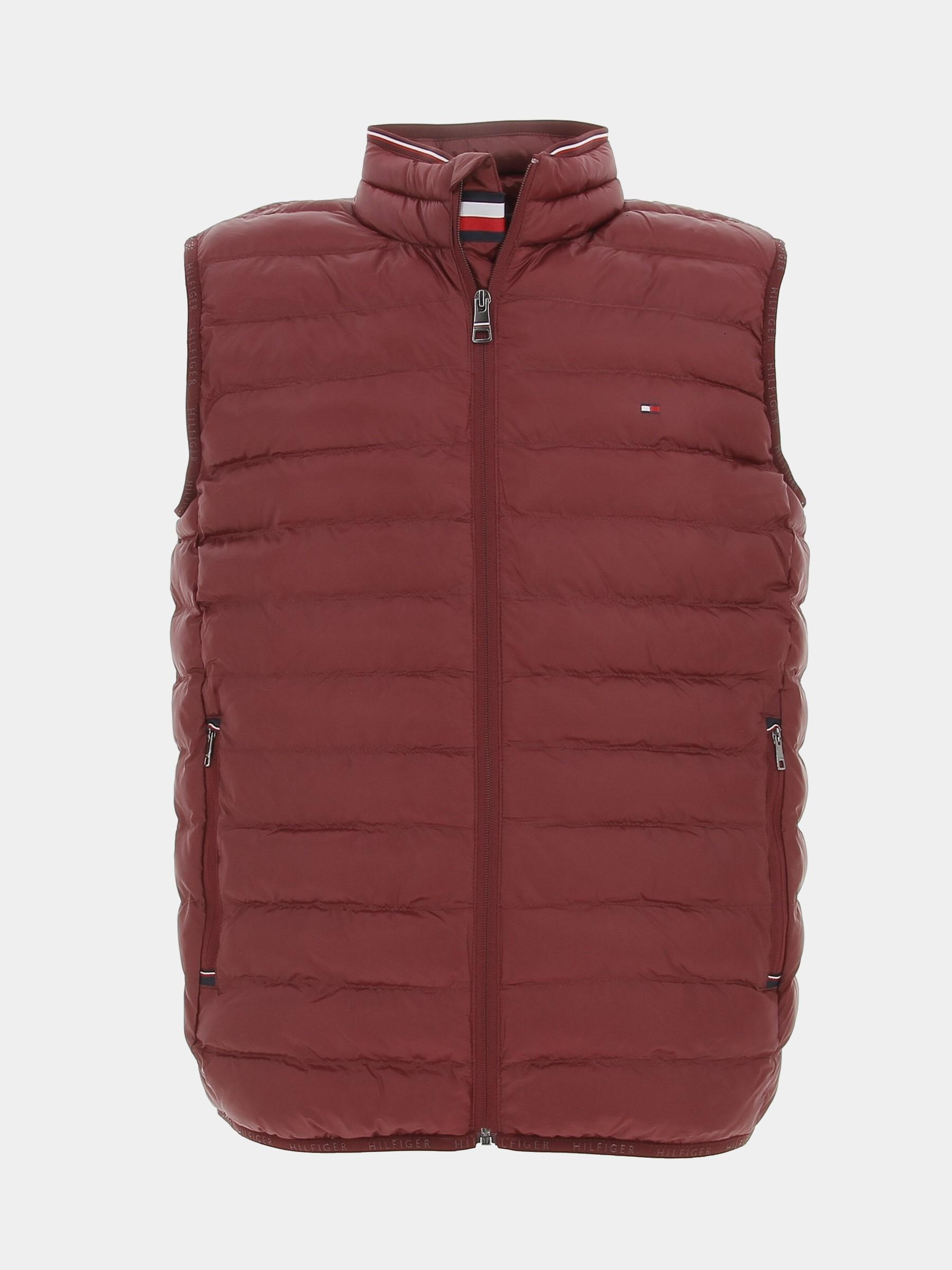 Doudoune sans manche recycled bordeaux homme - Tommy Hilfiger