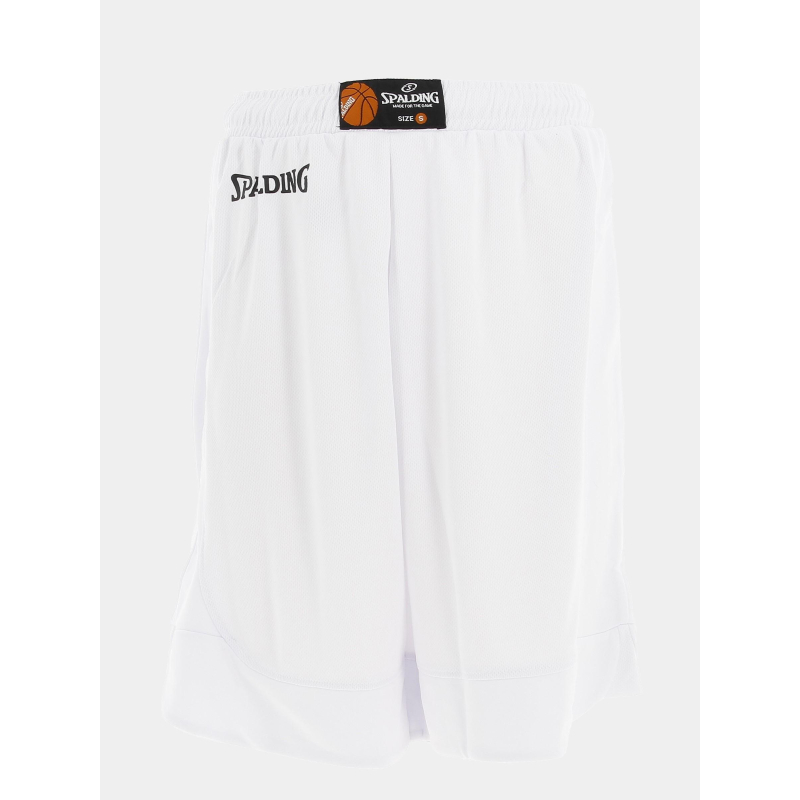 Short de basketball hustle blanc homme - Spalding