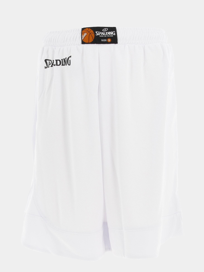 Short de basketball hustle blanc homme - Spalding