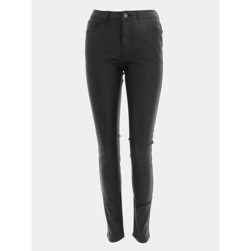 Pantalon enduit lyzie noir femme - Deeluxe