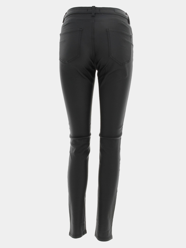 Pantalon enduit lyzie noir femme - Deeluxe