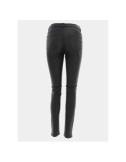 Pantalon enduit lyzie noir femme - Deeluxe