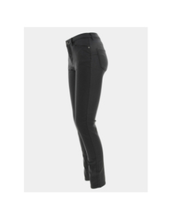 Pantalon enduit lyzie noir femme - Deeluxe