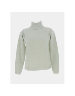 Pull col roulé mistery ajouré vert femme - Tiffosi