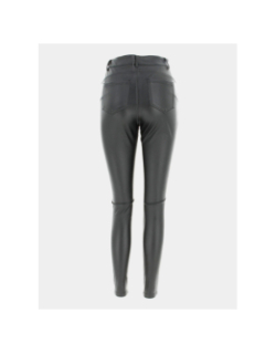 Pantalon slim enduit nico noir femme - Tiffosi