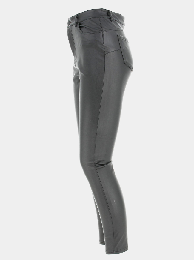 Pantalon slim enduit nico noir femme - Tiffosi