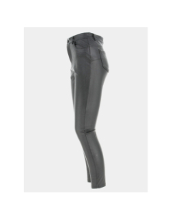 Pantalon slim enduit nico noir femme - Tiffosi