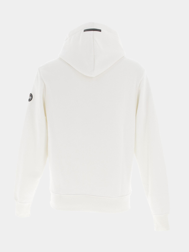 Sweat à capuche laun blanc homme - Helvetica