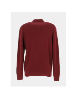 Pull col zippé vintage bordeaux homme - Superdry