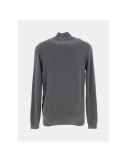 Pull col zippé vintage gris homme - Superdry