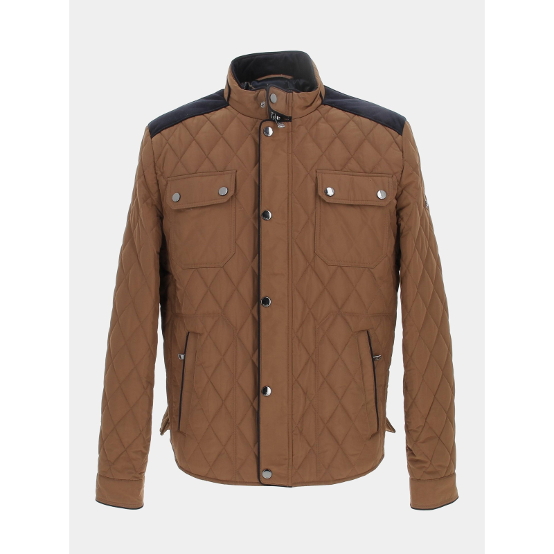 Blouson matelassé maceo marron homme - Izac