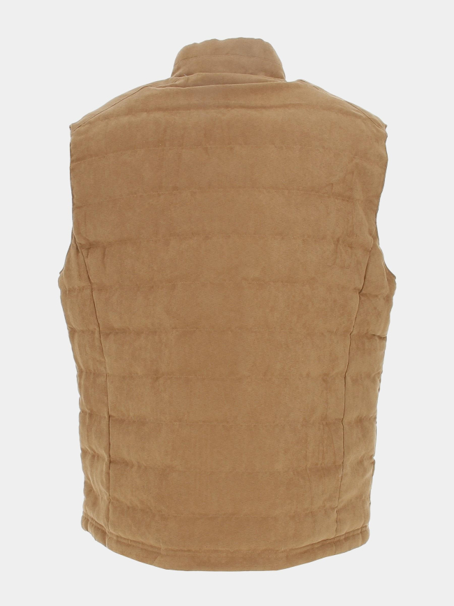 Doudoune sans manche réversible bleu/camel homme - Izac