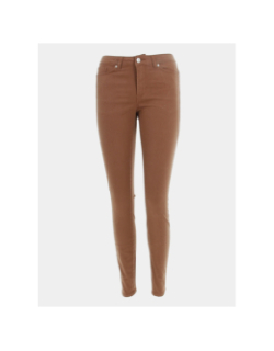 Pantalon slim vea marron femme - Vero Moda