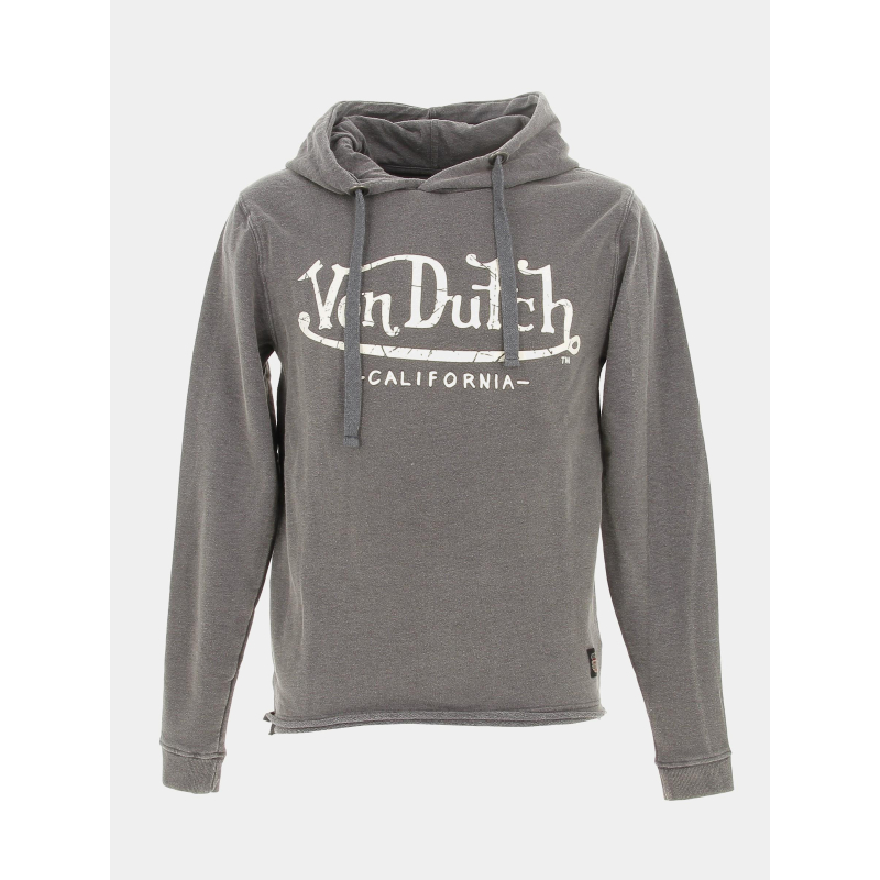 Sweat à capuche ryan gris homme - Von Dutch