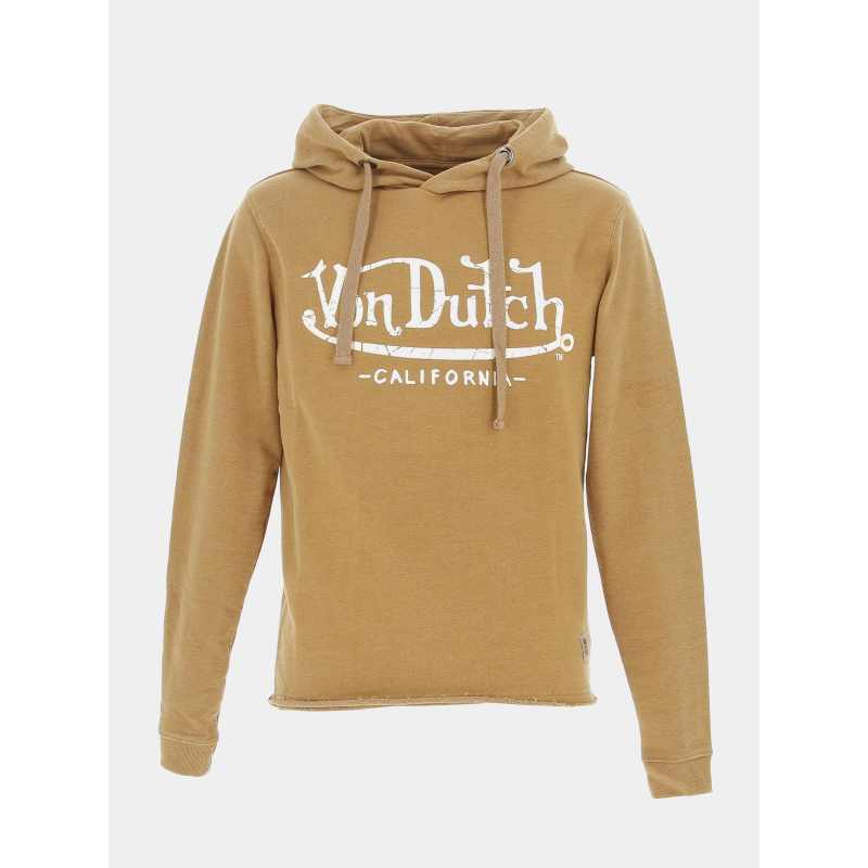 Sweat à capuche ryan camel homme - Von Dutch