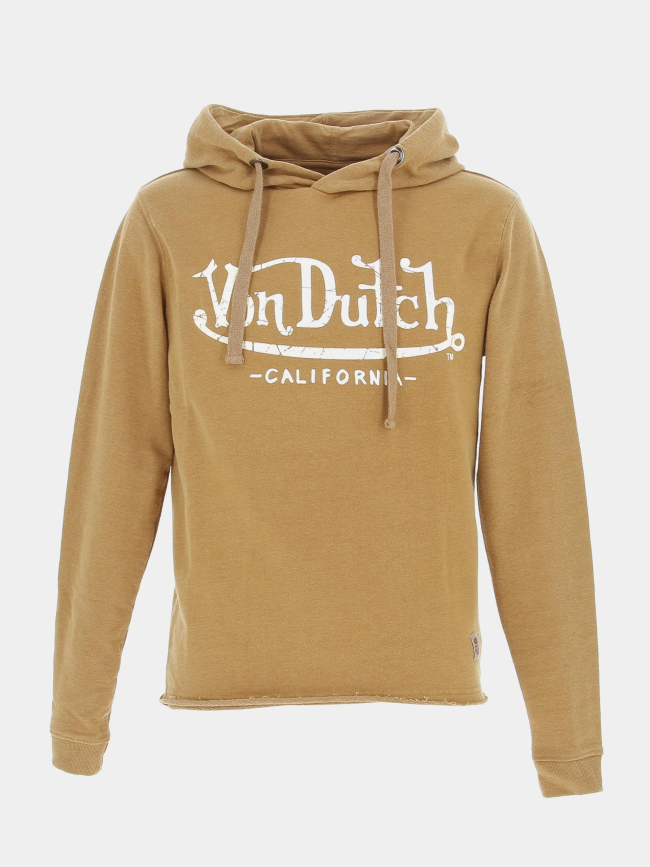 Sweat à capuche ryan camel homme - Von Dutch