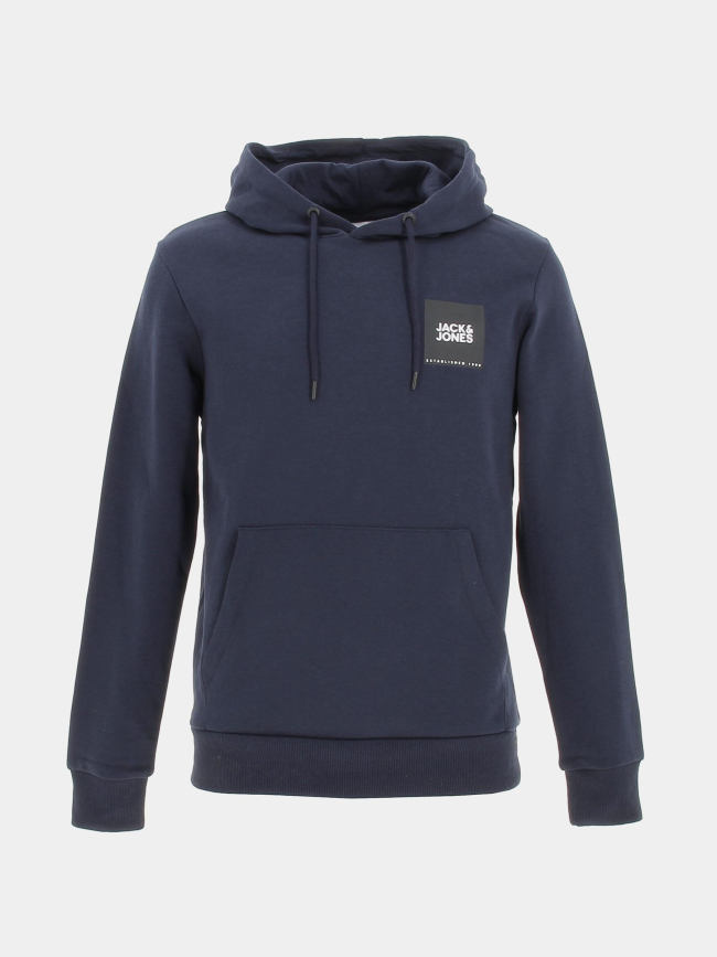 Sweat à capuche lock bleu marine homme - Jack & Jones