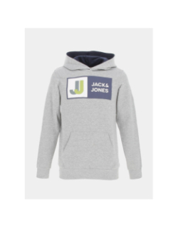 Sweat à capuche logan gris garçon - Jack & Jones