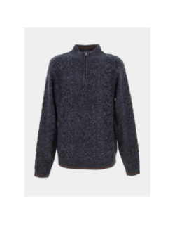 Pull col zippé bleu marine homme - Rms 26