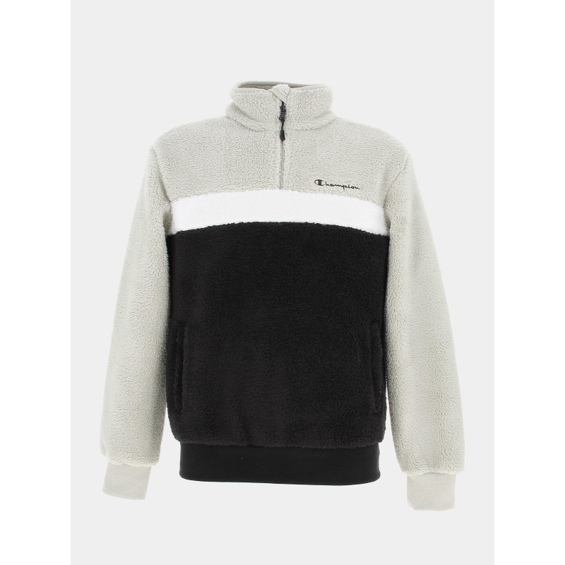 Sweat polaire zippé noir homme - Champion