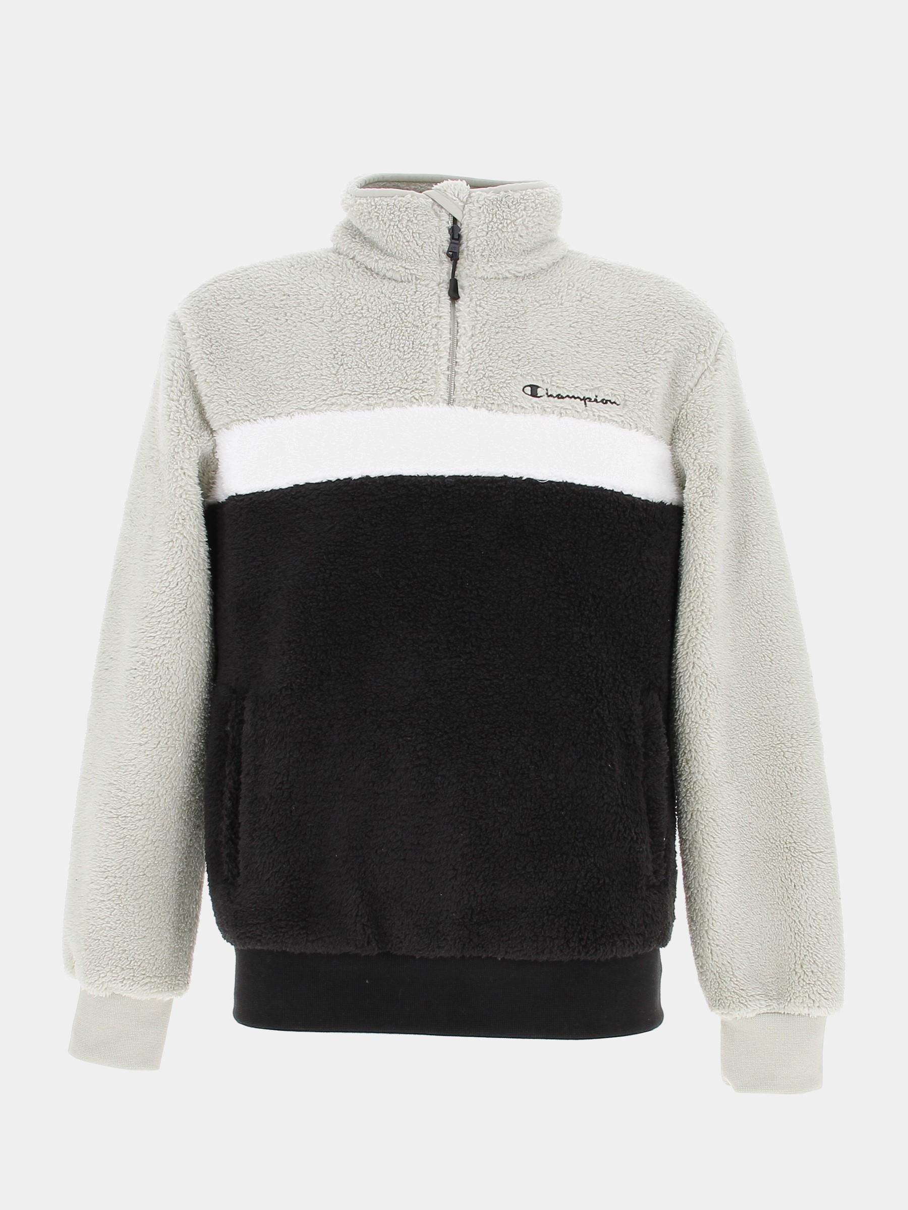 Sweat polaire zippé noir homme - Champion