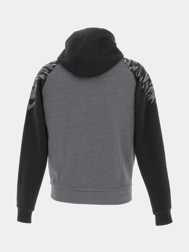 Sweat zippé à capuche graphik gris homme - Kappa