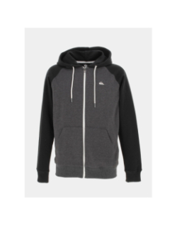 Sweat à capuche zippé everyday gris homme - Quiksilver
