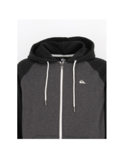 Sweat à capuche zippé everyday gris homme - Quiksilver
