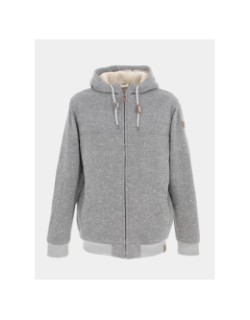 Veste sweat doublée cypress keller gris homme - Quiksilver