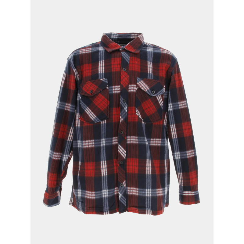 Surchemise épaisse quebec noir/rouge homme - Treeker 9