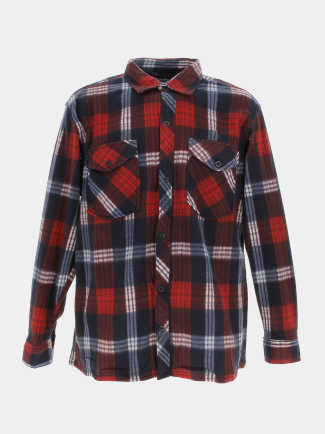 Surchemise épaisse quebec noir/rouge homme - Treeker 9