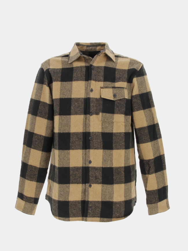 Chemise épaisse à carreaux marron homme - Jack & Jones