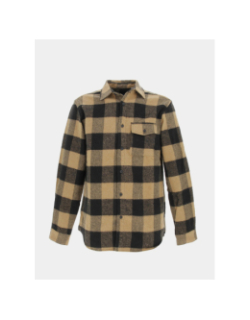 Chemise épaisse à carreaux marron homme - Jack & Jones