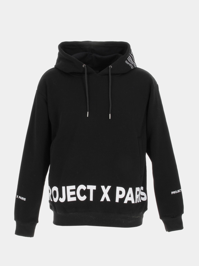 Sweat à capuche noir homme - Project X Paris