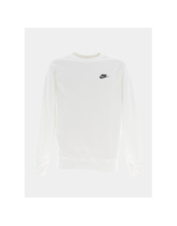 Sweat nsw club crew blanc homme - Nike