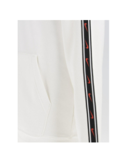 Sweat à capuche repeat fleece blanc homme - Nike