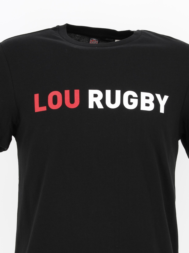 T-shirt lyon lou rugby vintage noir homme - M Com