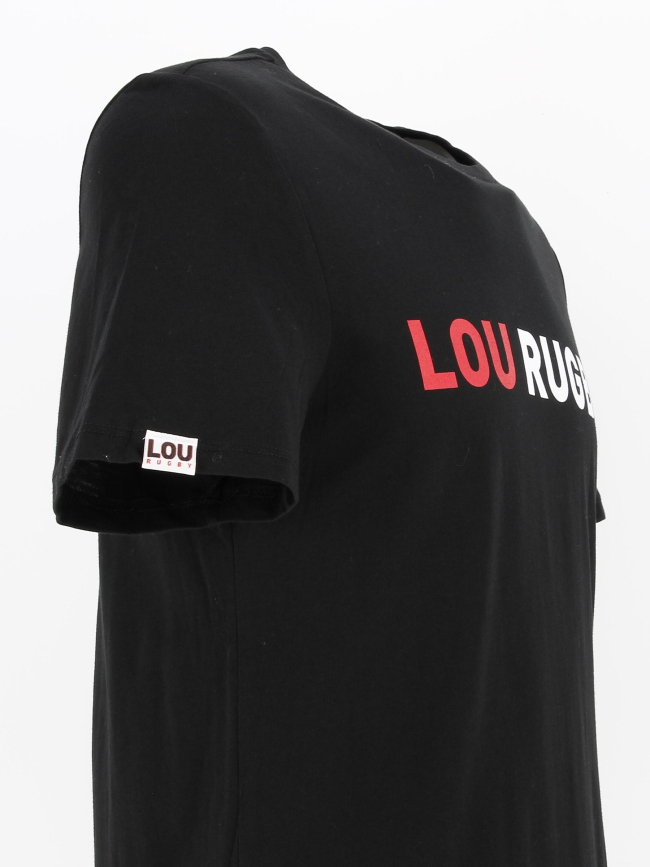 T-shirt lyon lou rugby vintage noir homme - M Com