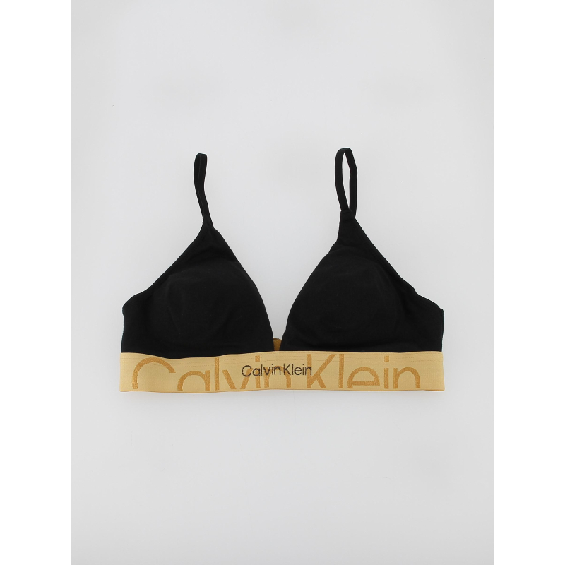 Soutien-gorge triangle noir/or femme - Calvin Klein