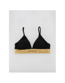 Soutien-gorge triangle noir/or femme - Calvin Klein